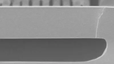 Membrane and cavity after anneal and epi Si growth